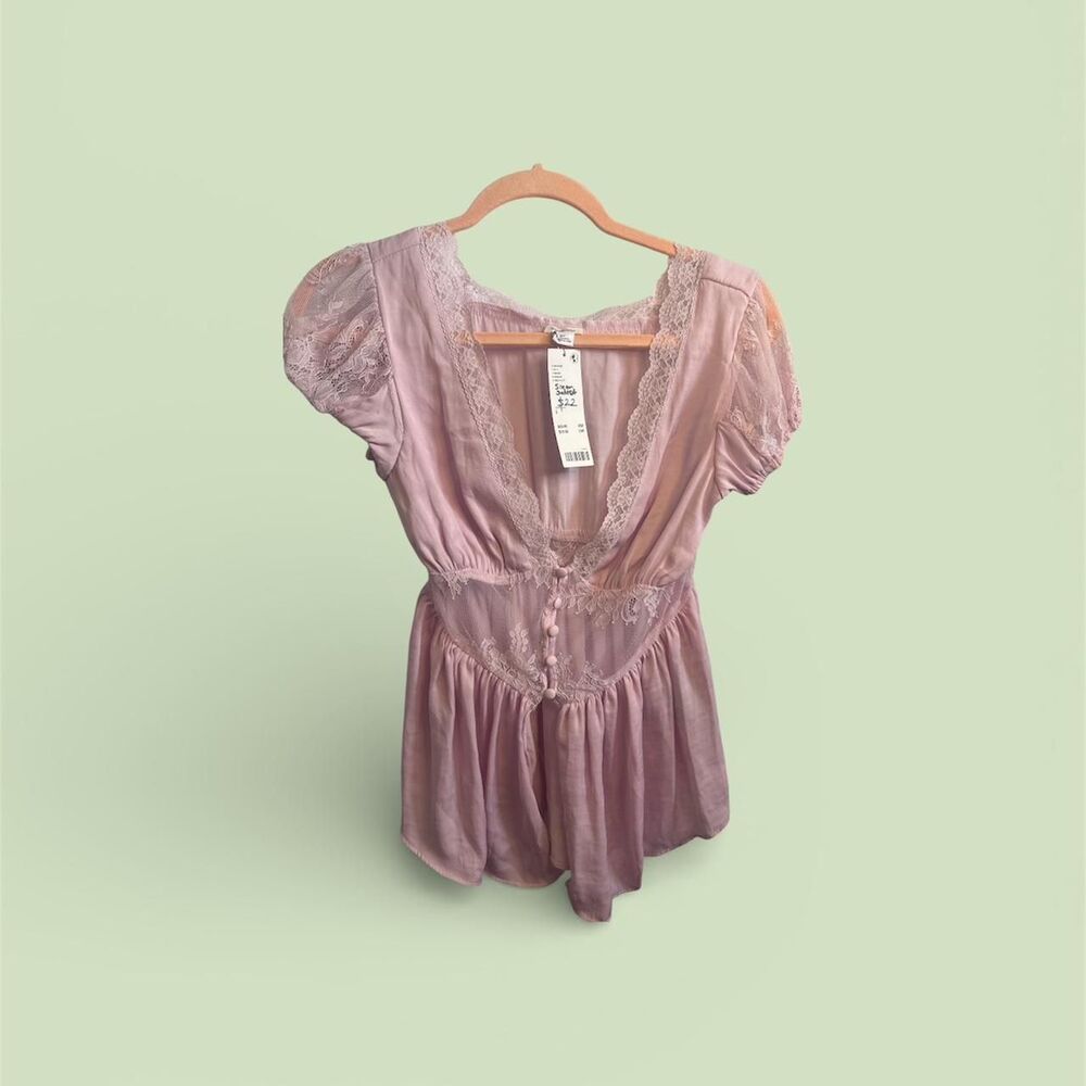 Urban-outfitters Women's Pink Blouse